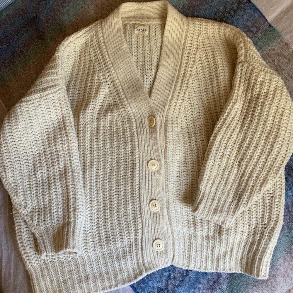 Babaa Natural Knit Cardigan No 19